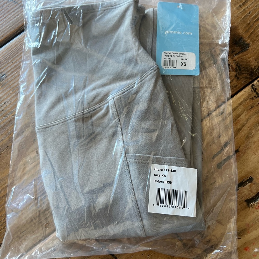 Yummie Rachel cotton stretch leggings with pockets xs